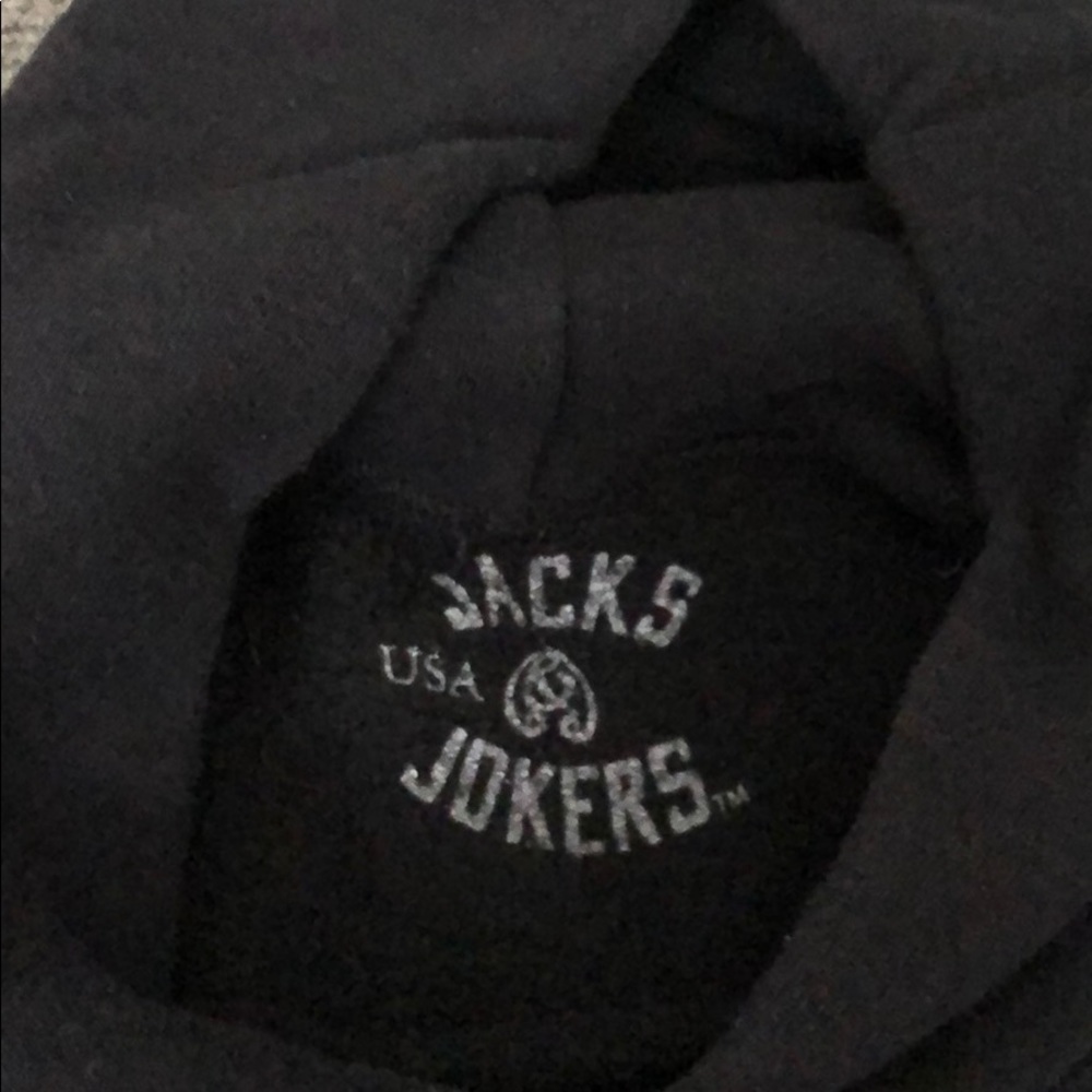 Jacks & Jokers boys black Aviator hoodie large (8) - Picture 3 of 3